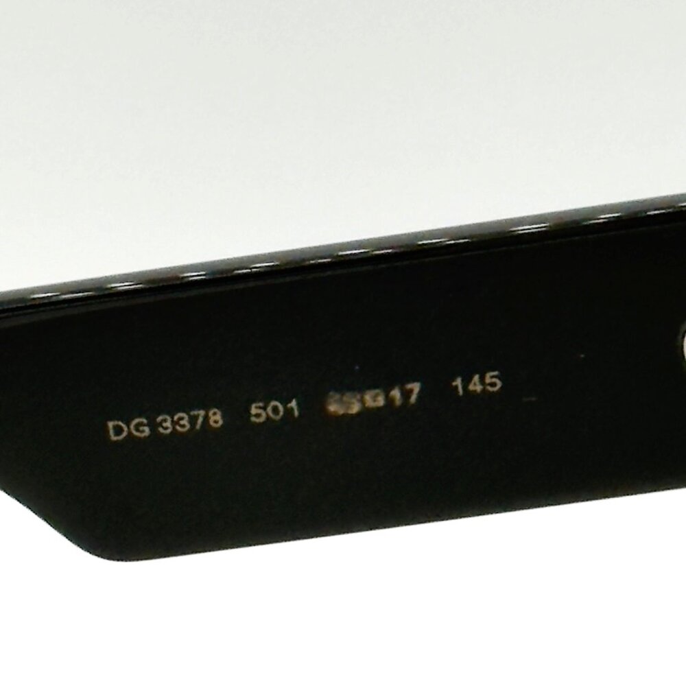 DOLCE & GABBANA DG3378 501 Black Demo Lens 55 mm Women's Eyeglasses - Picture 8 of 10